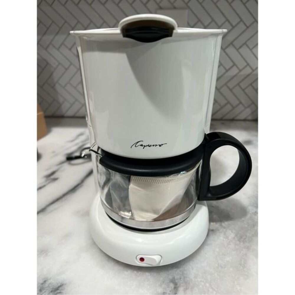 Capresso Coffee Break 402 4-Cup Coffee Maker White 120V 750W Compact Drip Brewer